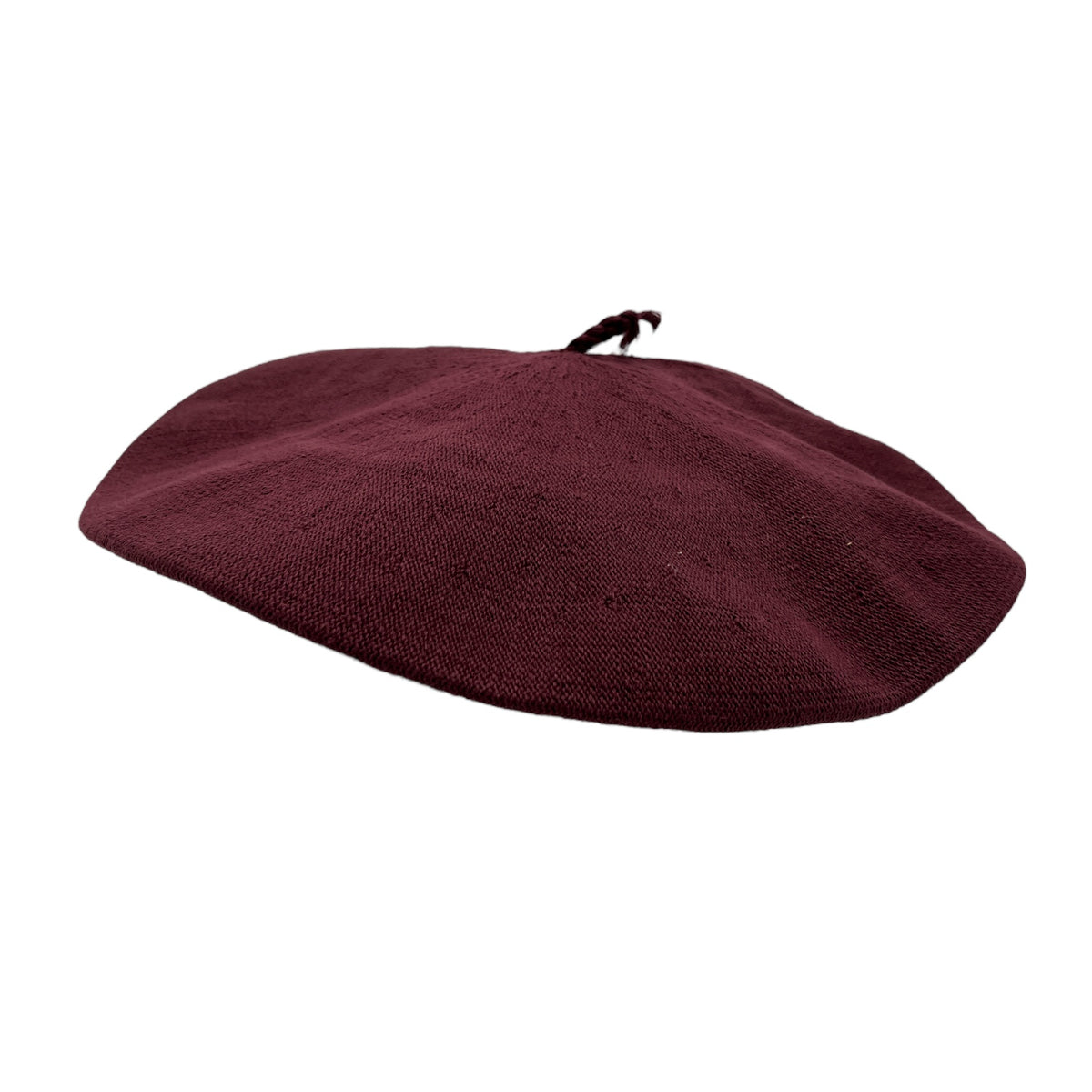 Gaucho Beret - Cotton Burgundy – Hampui Hats