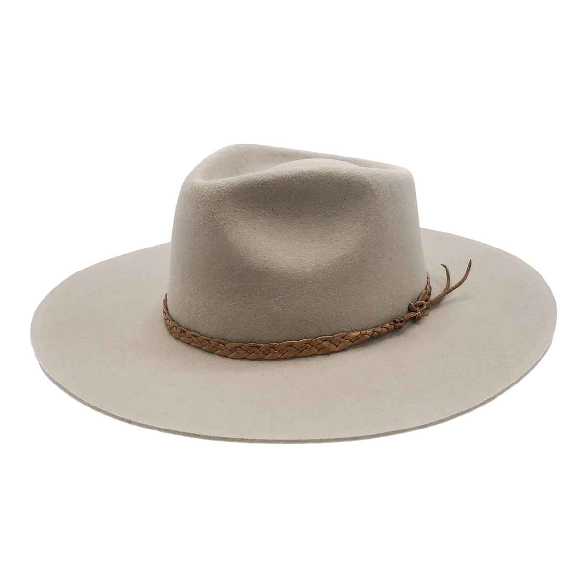 NEW Hampui Le Souk Women\'s Burgundy Wool Felt Hat with Braided Band Burgundy Wool Felt Rancher Hat Billie in Wine main image 4