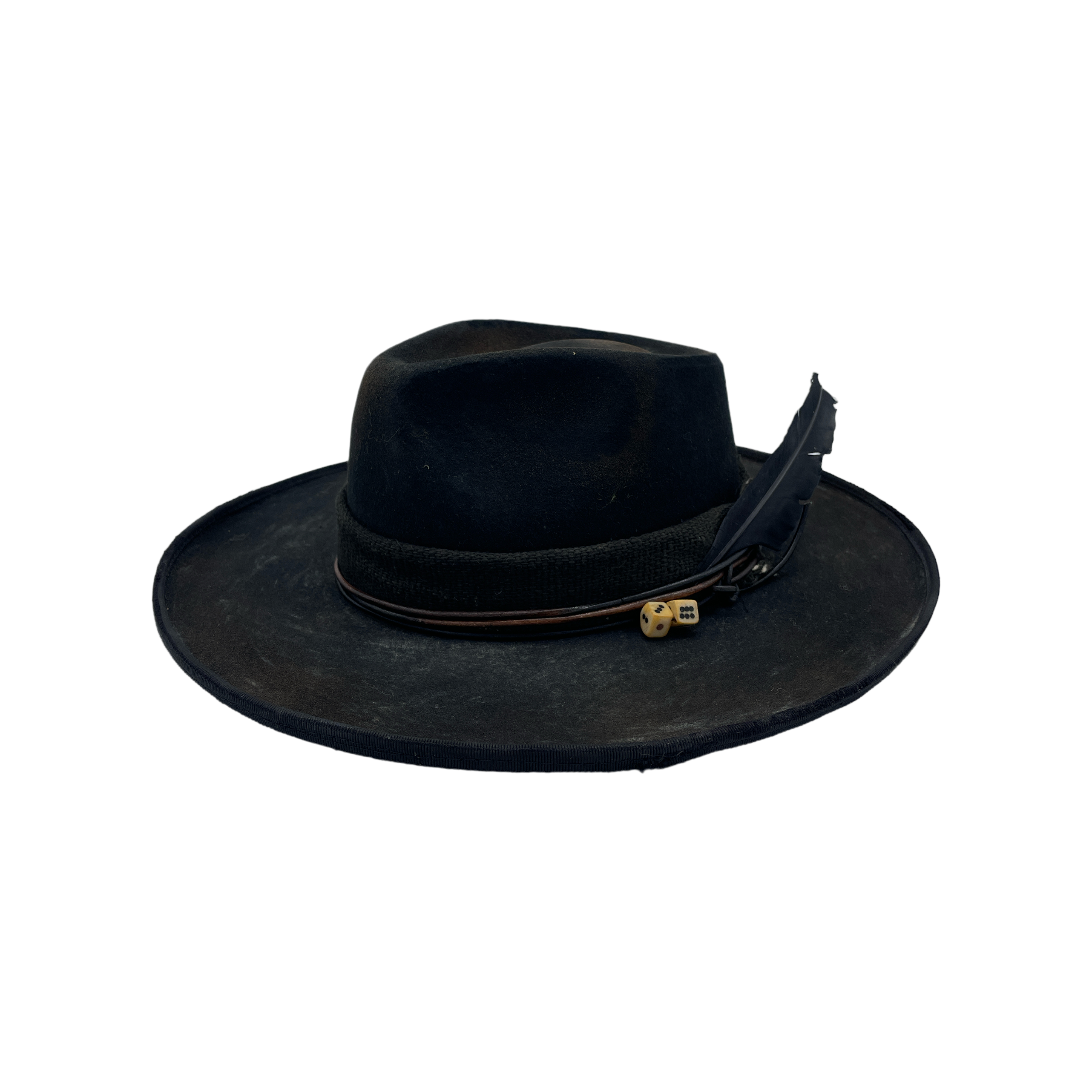 Dice of Life handmade hat by Hampui Hats — front view on transparent background