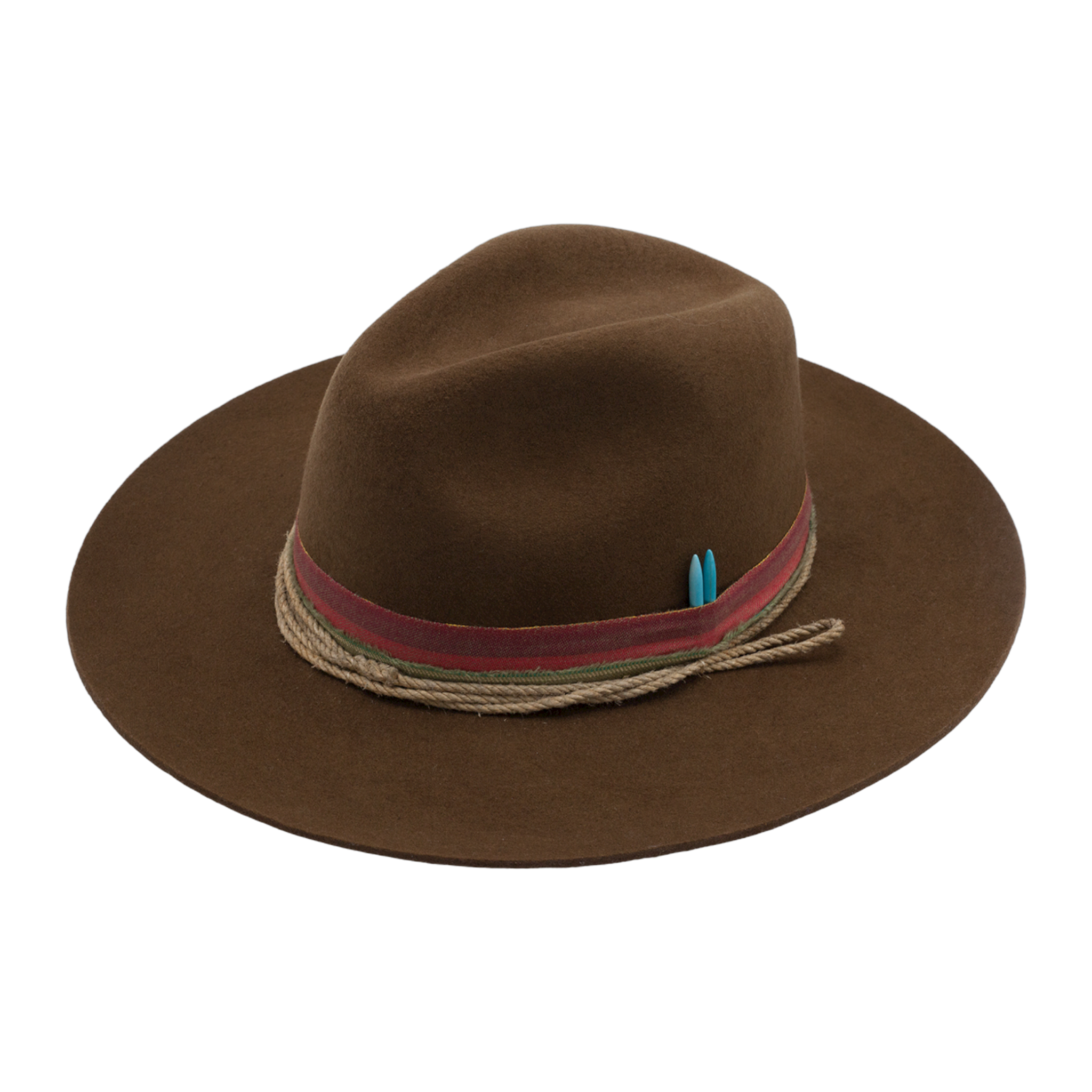 Grizzly Peak handmade hat by Hampui Hats — front view on transparent background
