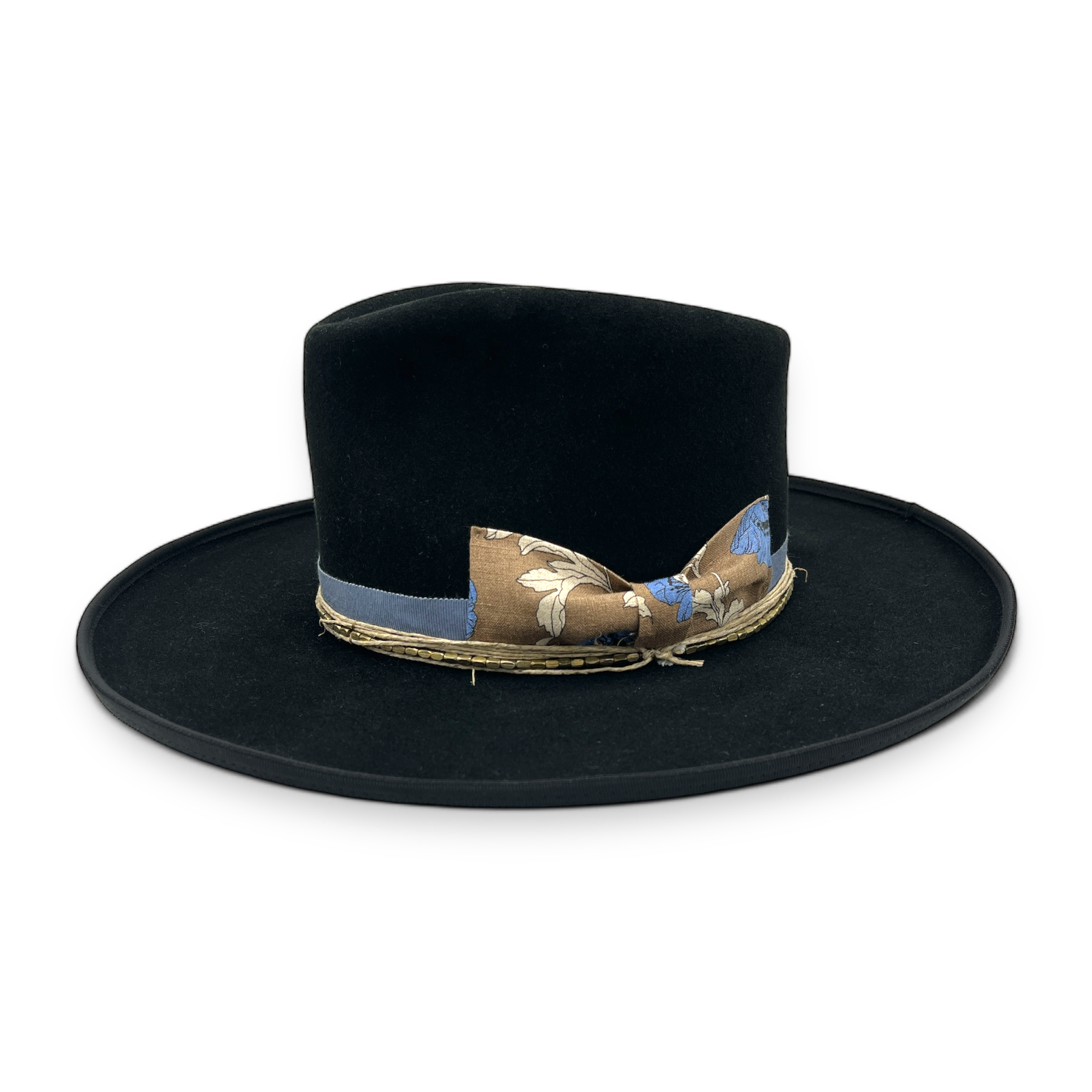 Hudson Yards handmade hat by Hampui Hats — front view on transparent background