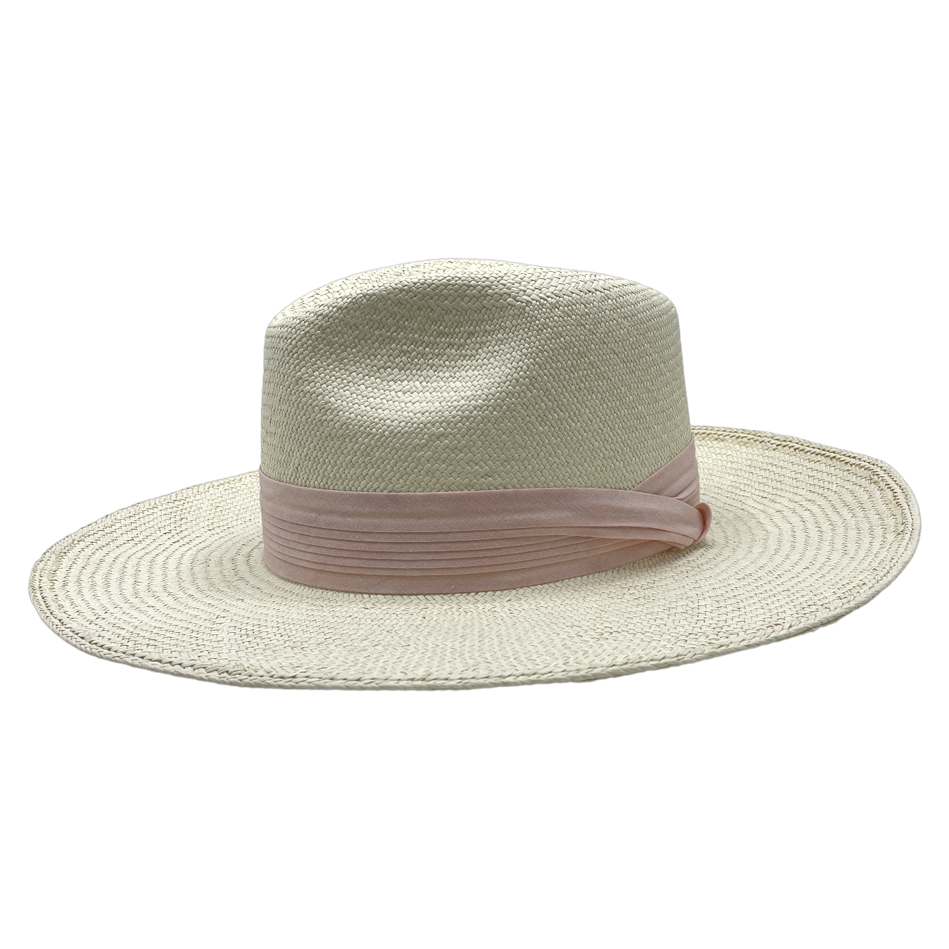 Madder Root handmade straw hat by Hampui Hats — front view on transparent background