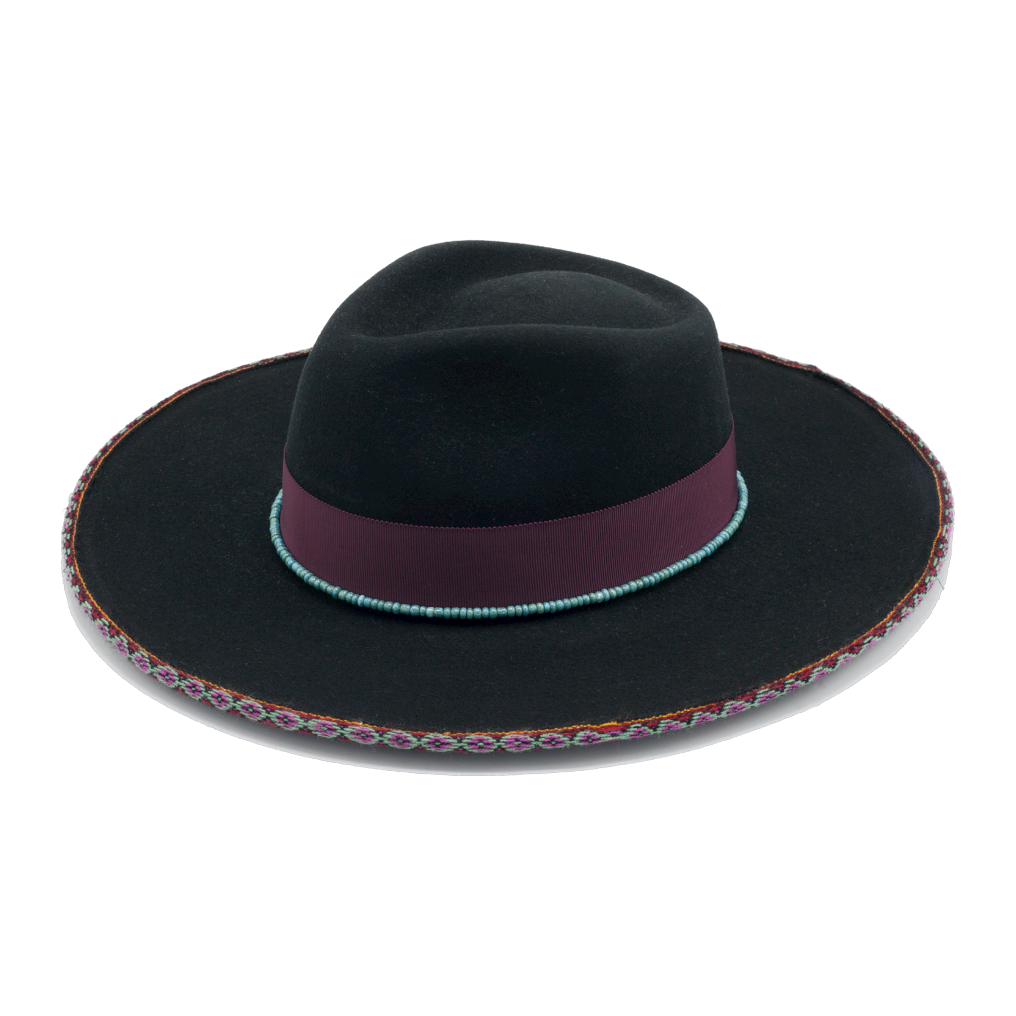 Man O' War handmade hat by Hampui Hats — front view on transparent background