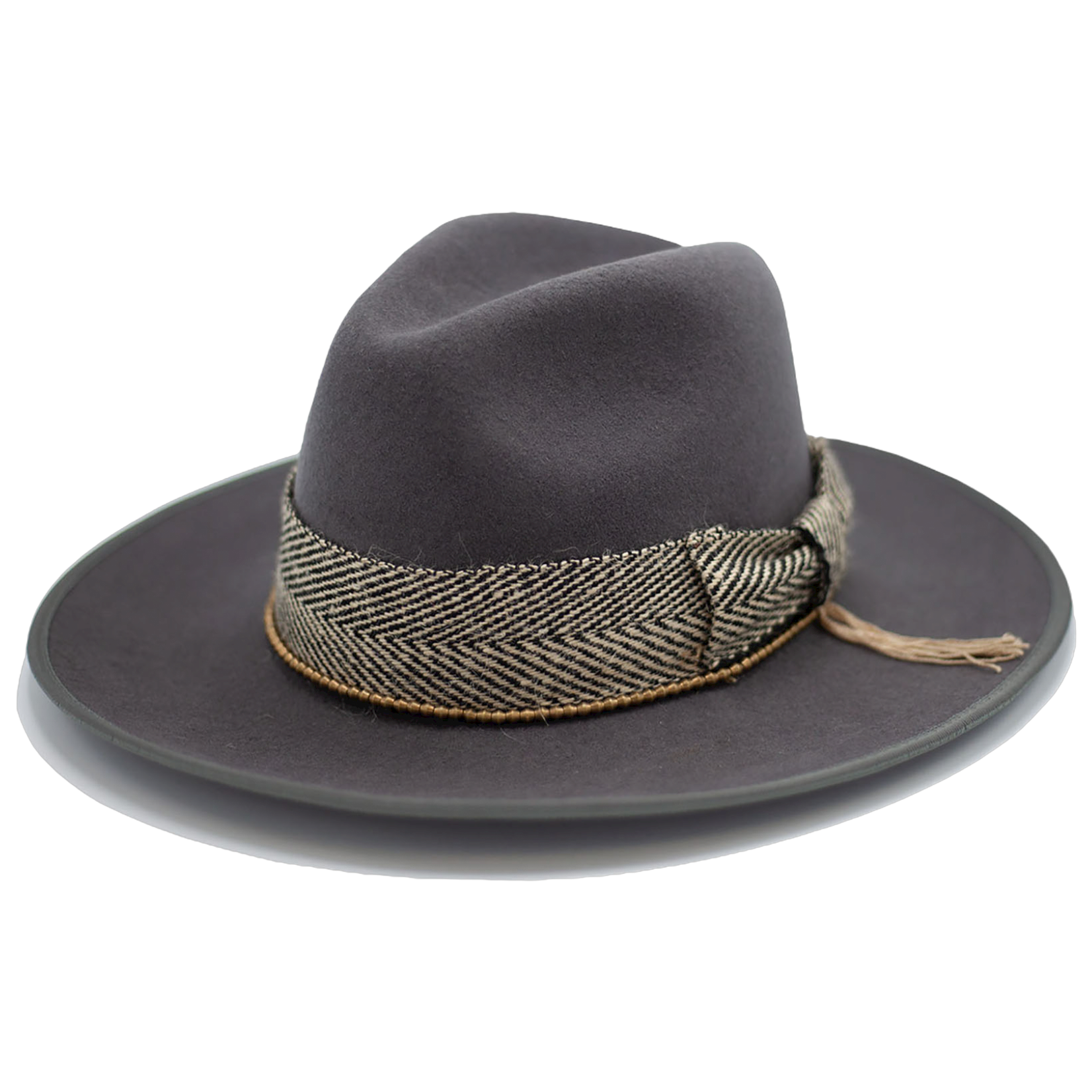 Rocky Bailey handmade hat by Hampui Hats — front view on transparent background