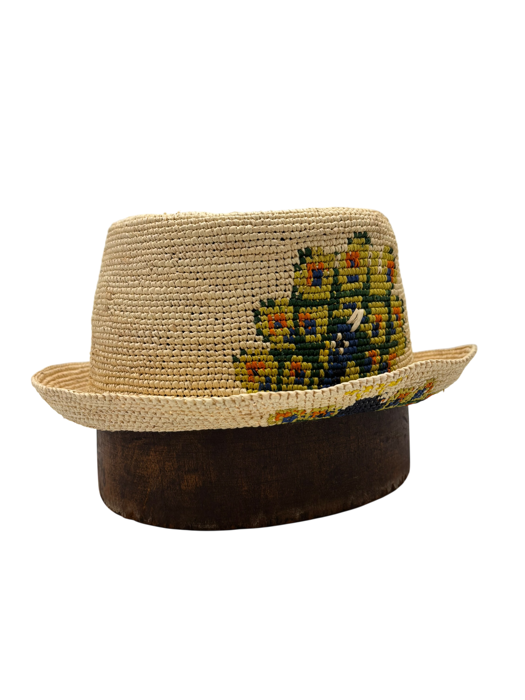 Peacock Straw Bucket